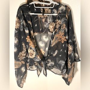 Mono B floral kimono